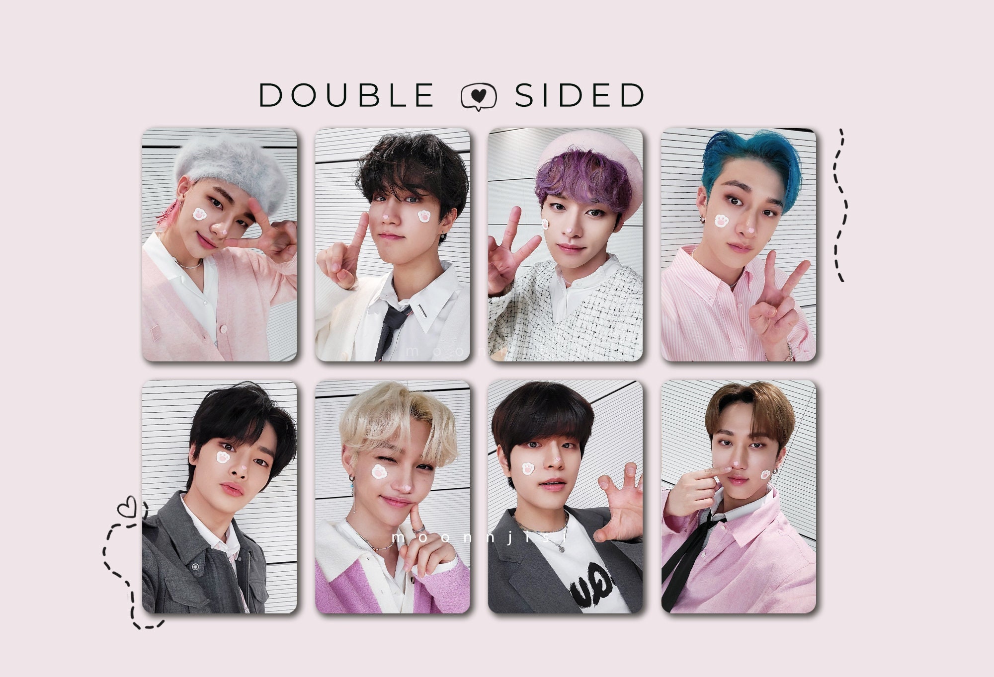 SET Stray Kids Photocard Cute Cat Selfie Kpop, Bangchan, Hyunjin, Lee Know,  Minho, Felix, Jeongin, Han Jisung, Changbin, Seungmin, Cat -  Singapore