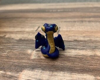 Tiny Clay Blue Hissi Neopet Figurine