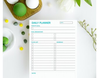 Daily to Do List Printable, Instant Download, Minimal Productivity ...