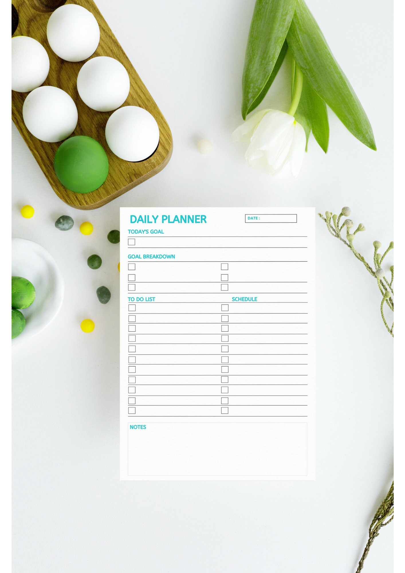 Daily to Do List Printable Instant Download Minimal Productivity ...