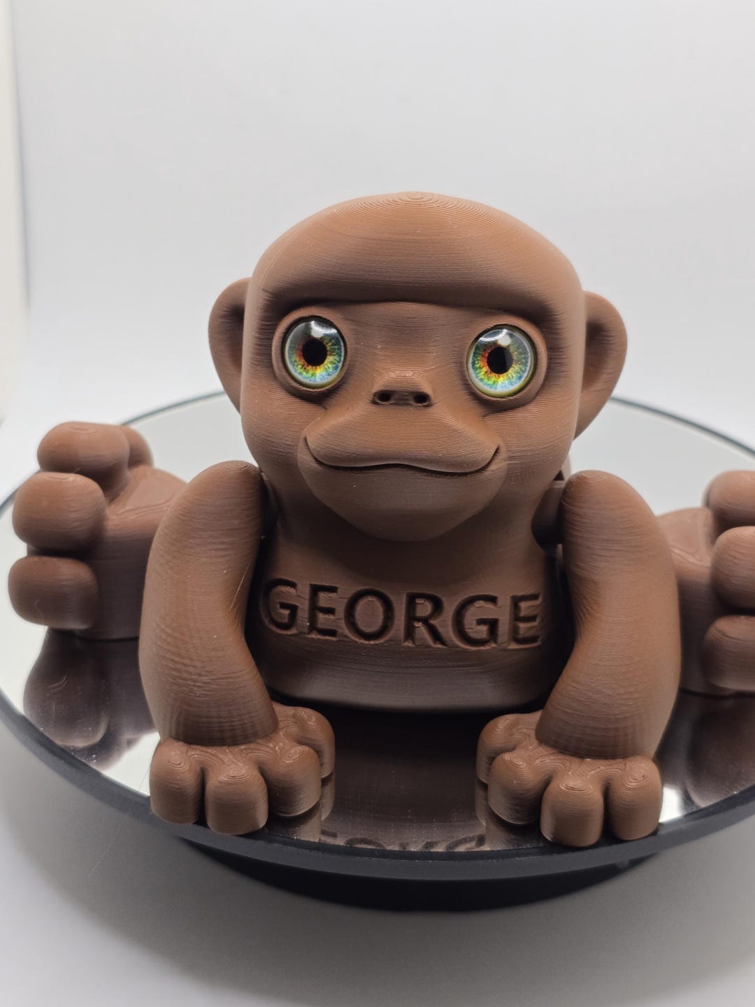 George Monkey Patch George the Monkey Fun Custom Action Desk Toy. You Choose the Name, the ...
