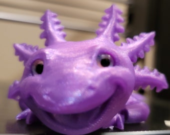 Axolotl Big Smile Gelenk Fidget Sensorische Spielzeug Pretend Haustier (Kleine Teile nicht für kleine Kinder)