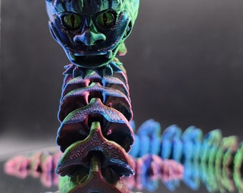 Imperial Dragon Articulated Fidget Sensory Toy Desk Art Custom Eyes (Small parts not for young children)