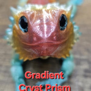 Bearded Dragon Adorable Articulated Lizard Sensory fidget Experience with Fun Realistic Eyes Multiple Sizes Colors Eye Designs (Small Parts)