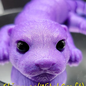 Adorable Baby Otter Articulated Sensory Fidget Experience. 60 + Colors to choose from Select Your Eyes for extra Personality (Small Parts).