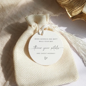 Wedding Toss Tag Template | Wedding Petal Tag | Confetti Toss Tag | Petal Toss Label | Toss Me Labels | Wedding Toss Tags