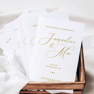 ユダヤ教の結婚式の説明、ユダヤ教のプログラム テンプレート、印刷可能な金色の折り畳み式プログラム、ユダヤ教の結婚式ガイド、宗教的な結婚式プログラム