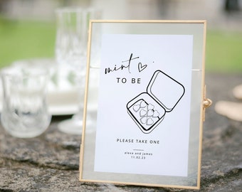 Mint to be Hochzeitsgeschenke Vorlage (Instant Download)