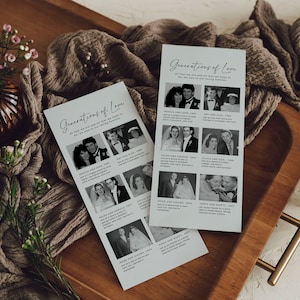 Modèle de programme Générations d'amour, famille aimante à imprimer, carte Le commencement de tout, programmes de mariage modernes, 100 % modifiable