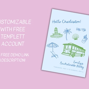 Charleston Bachelorette Party Itinerary Template | Charleston ...