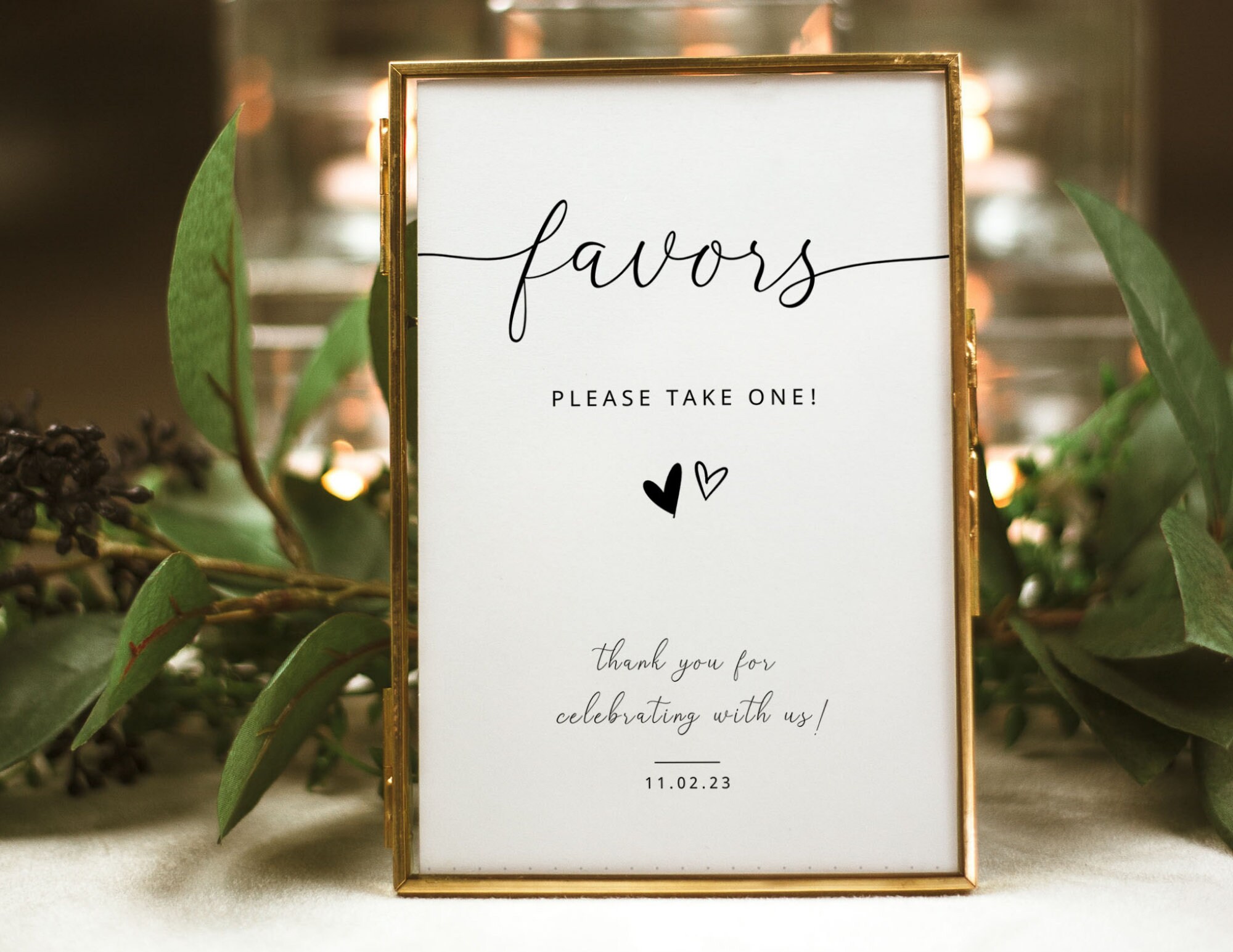 For Our Number One Fans Please Take One . Wedding Fans Favors Printable  Sign . Greenery and Gold . Wedding Party . Instant Download G2 