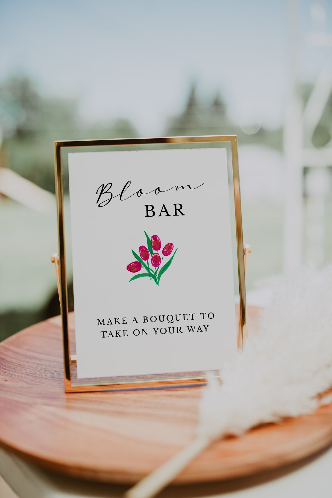 Flower Bar Sign Printable Build Your Bouquet Sign Bloom - Etsy