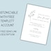 Sheva Brachot Invitation Printable Jewish Simcha Invite Shabbat Dinner ...
