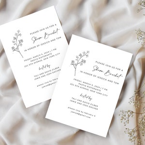 Invitación Sheva Brachot / Invitación a Simcha judía imprimible / Invitación a cena de Shabat / Boda judía / Descarga digital 100% editable