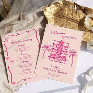 Miami Bachelorette Party Itinerary Template: South Beach Weekend (Digital Download)
