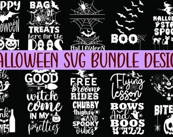 Halloween SVG Bundle - Scary Bundle - Cricut Silhouette - Svg Bundle - Easy To Use- Digital Files - EPS - PNG - Dxf - Pdf - Pumkin - Spider