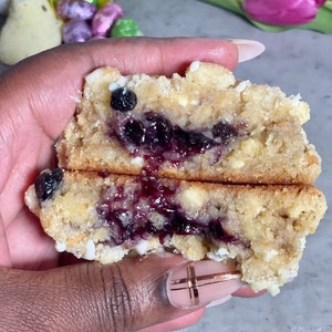Lemon Blueberry Stuffed Cookies| NYC Style Cookies| Homemade Gourmet Cookies| Blueberry Lemon Cookie | Gifts For Her | Baked Goods