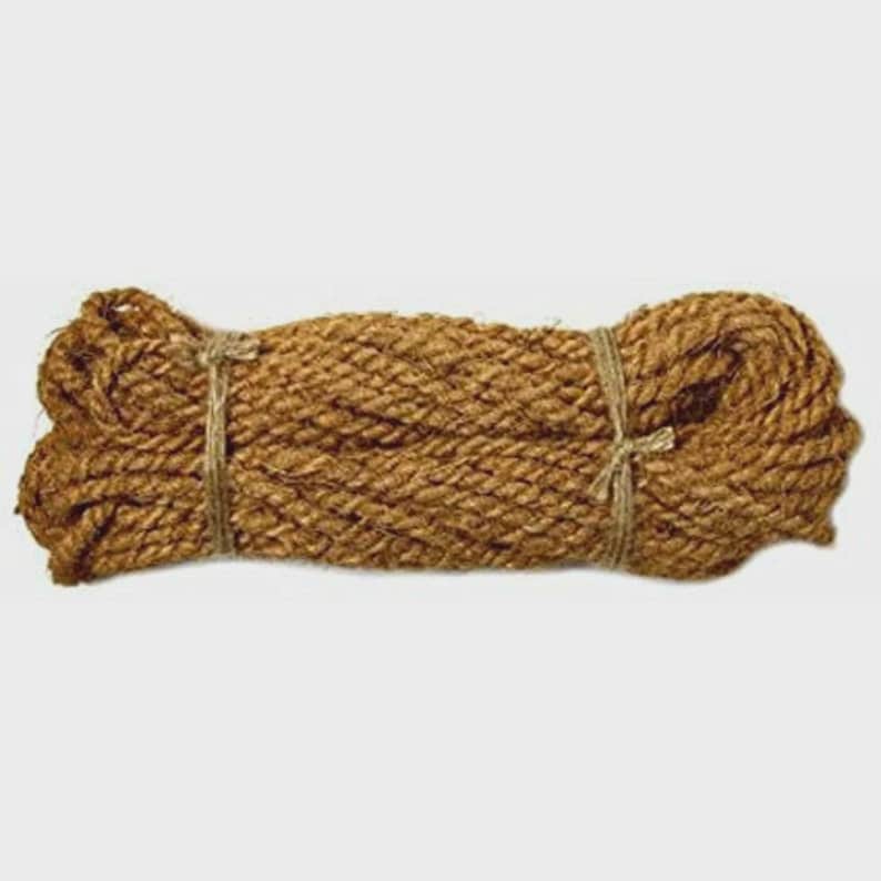 Sri Lankan Handmade Coconut Coir Fiber Rope 60 Feet /natural Hand Made ...