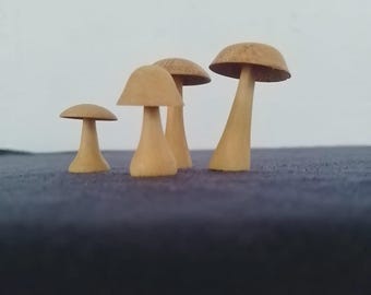 Jack Wood Mushroom Sculpture - Unique Handcrafted Home Decor Accent, Wooden Mushroom,Mushroom Decor,DIY mushroom, Rustic Charm for Your Home