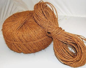 Sri Lankan Handmade Coconut Coir Fiber Rope 15feet /Natural Hand made Coconut Fibre Rope/Organic natural ropes/ Coconut rope