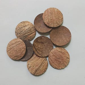 2.5” Diameter Coconut shell chips for make craft items|NaturalCococnut Shell|Coconut Shell Products|Organic Coconut Chips|Craft Accessories