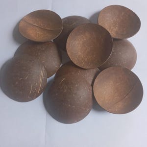 4&quot;- Coconut shell discs,Coconut Candle holder,Coconut shell craft,mini coconut shells,Terrarium,Home decor,Crafting,Sustainable gift,Organic