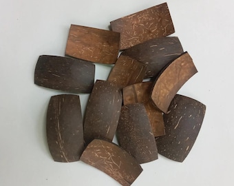 Chips de cáscara de coco en forma rectangular para hacer tus artículos de artesanía / cáscaras de coco / productos de coco