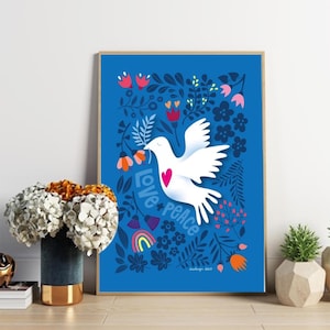 colombe de la paix Poster