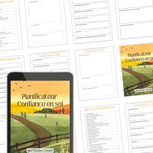 Selbstvertrauensplaner: 31 Seiten mit Selbstwertgefühl und Affirmationen (PDF, Französisch)