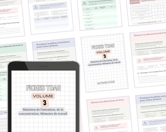 Complete ADHD exercise pack: 20 executive function worksheets for adults (PDF, French)