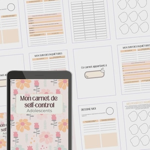 Revista de emociones adolescentes: 30 páginas sobre gestión de las emociones y autoestima (PDF, francés)