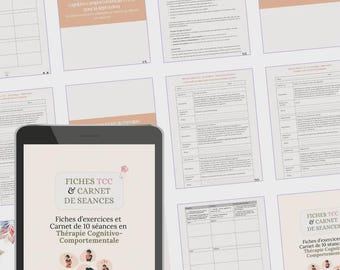 Complete CBT exercise pack: 37 pages of cognitive behavioral therapy PDF (French)