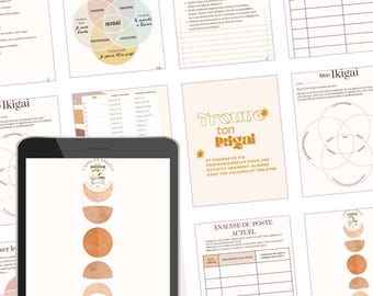 Ikigai Journal: 24 pages to find your purpose and alignment (PDF, French)