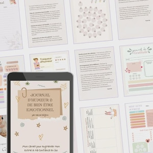 Tagebuch für Stimmung und Emotionen: 30 Seiten zum Schreiben und zur psychischen Gesundheit (PDF, Französisch)
