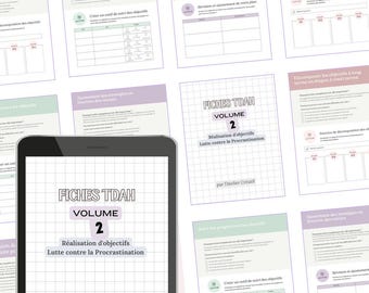 Complete ADHD exercise pack: 20 executive function worksheets for adults (PDF, French)