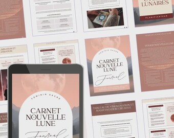 Complete New Moon Rituals Notebook: 54-page guide and manifestation PDF (French)