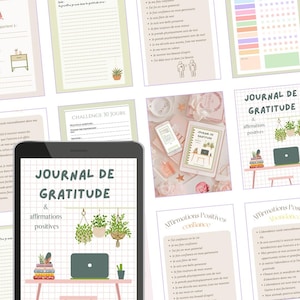 Journal de gratitude et affirmations positives : 30 pages de plasticité neuronale PDF (Français)