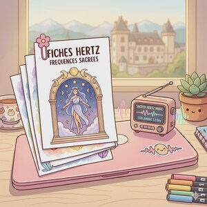 Sacred Frequencies and Well-being Pack: 13 pages of hertz frequencies and meditation (PDF, French)