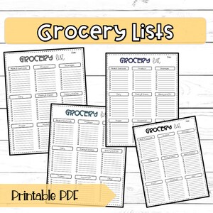 Druckbare Einkaufsliste