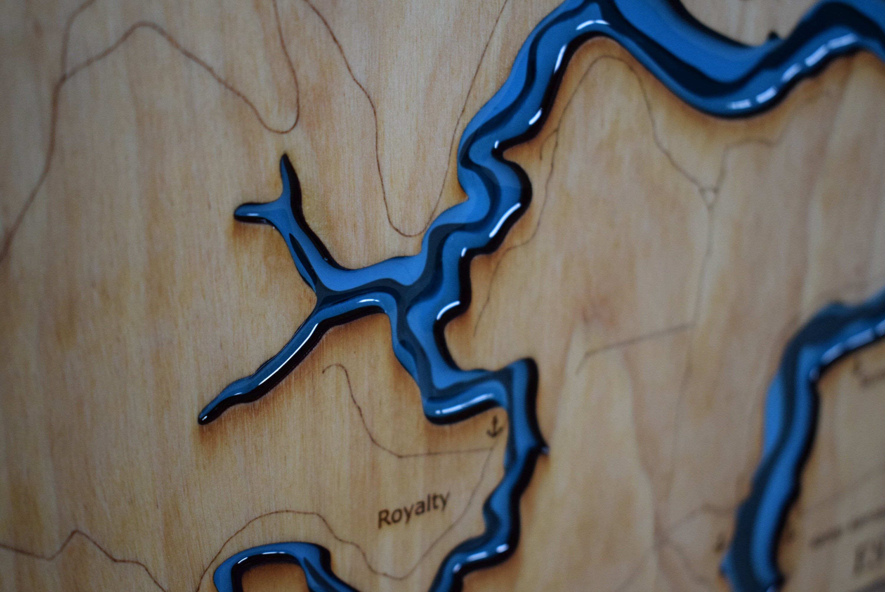 Herrington Lake KY Laser Cut Map Etsy