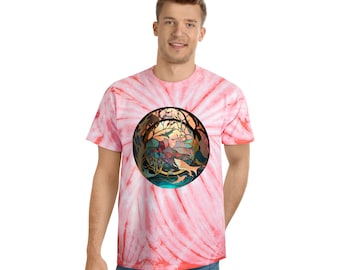 Unisex Salmon of Knowledge Stained Glass Tee