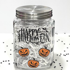 Haunted House Candy Jar Halloween Candy Jar Happy Halloween Halloween ...