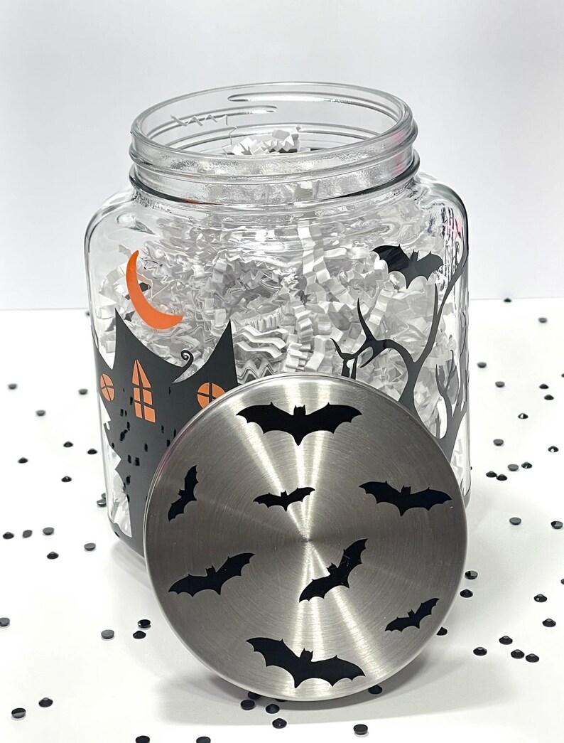 Haunted House Candy Jar Halloween Candy Jar Happy Halloween Halloween