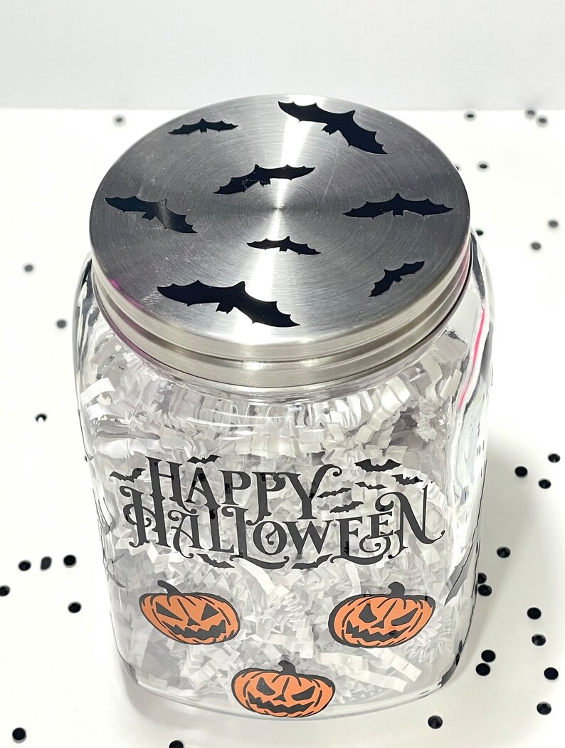 Haunted House Candy Jar Halloween Candy Jar Happy Halloween Halloween