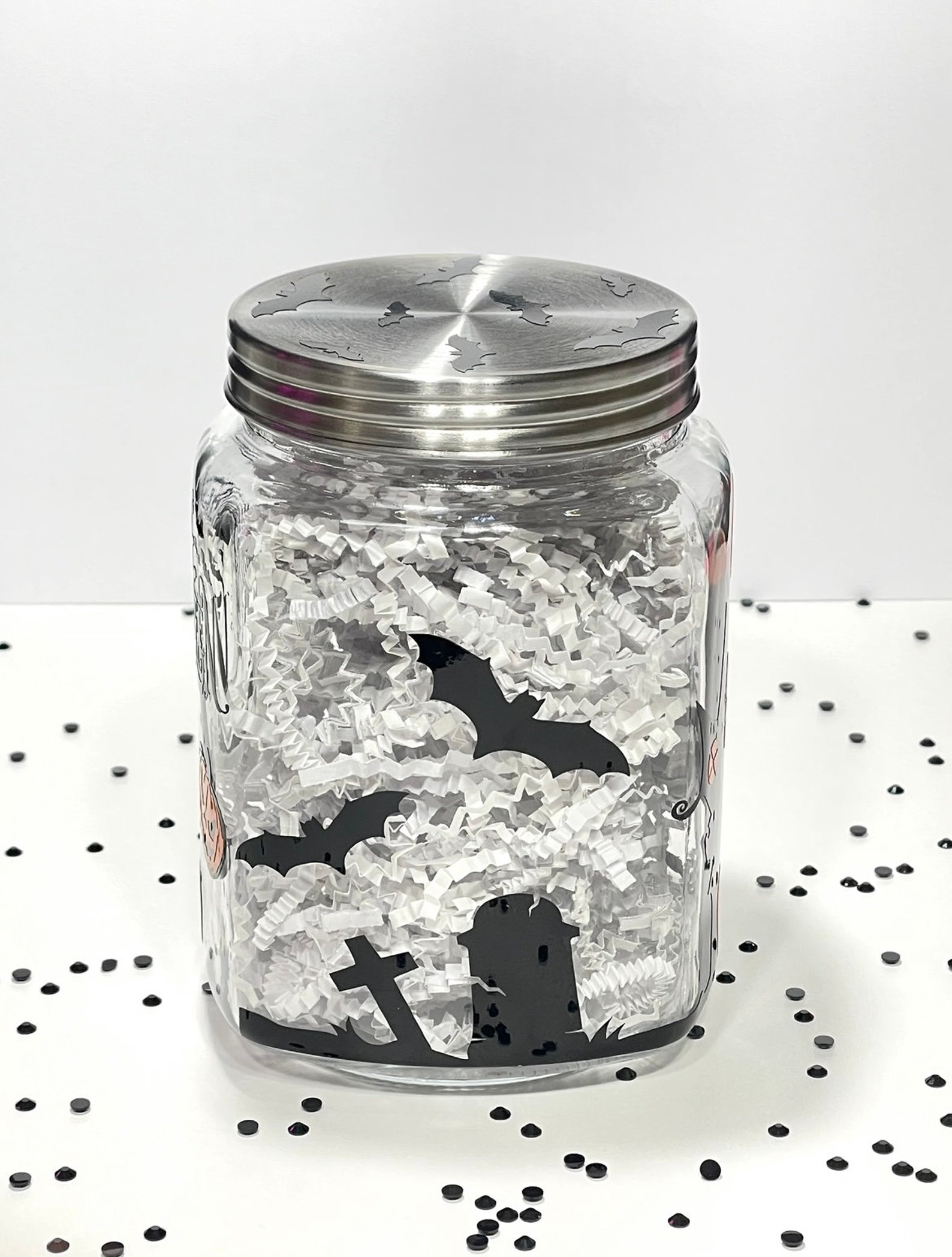 Haunted House Candy Jar Halloween Candy Jar Happy Halloween Halloween