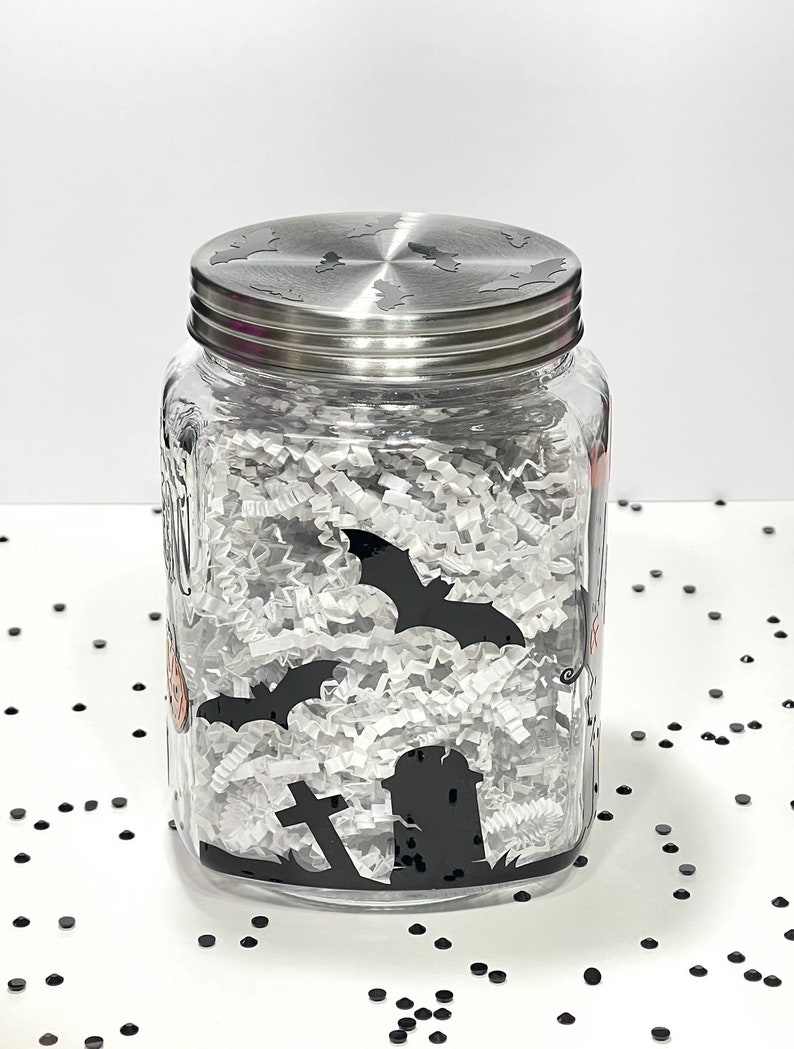 Haunted House Candy Jar Halloween Candy Jar Happy Halloween Halloween ...