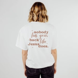 Jesus has your back tshirt, Christian Apparel, The King Is Coming, Faith Clothing, Christian T-Shirt, Christian Gift, Comfort Colors T-shirt