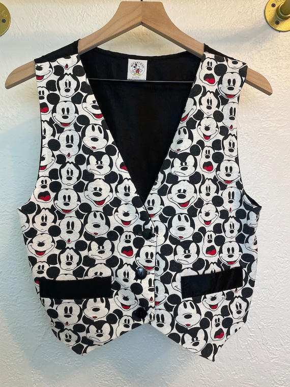 90s Mickey Mouse printed vest