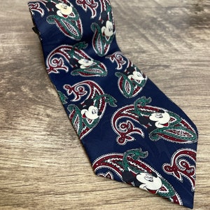 80s Mickey paisley necktie