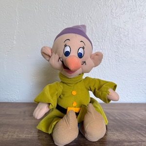 90s Dopey Plush – Toy Factory – 11” Tall – Disney’s Snow White and the Seven Dwarfs